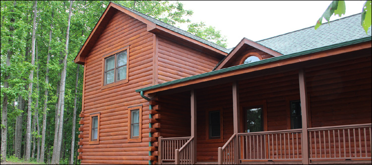 Log Home Staining in Carrsville, Virginia