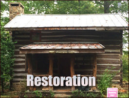 Historic Log Cabin Restoration  Isle of Wight County, Virginia